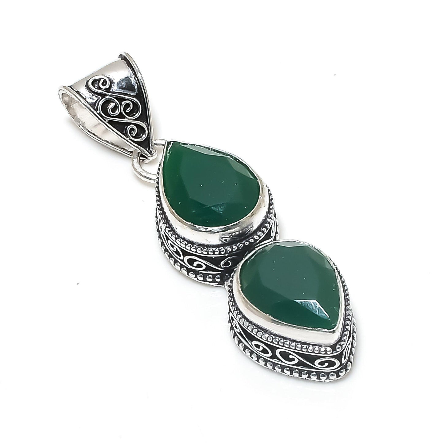 Green Emerald Gemstone Pendant