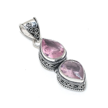 Pink Kunzite Gemstone Pendant