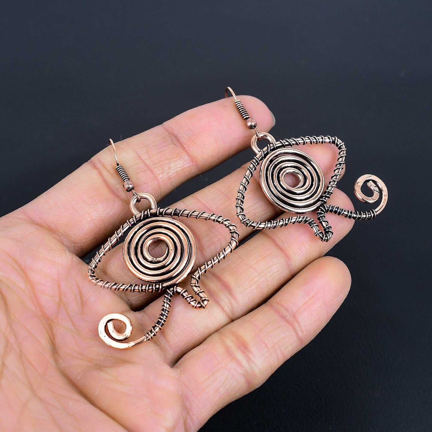 Blue Evil Eye Gemstone Earrings