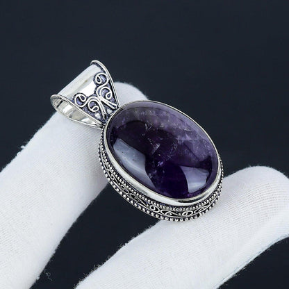 Purple Amethyst Gemstone Pendant
