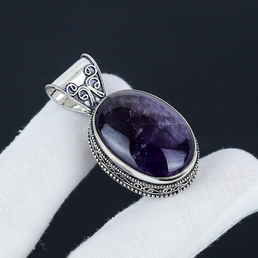 Purple Amethyst Gemstone Pendant