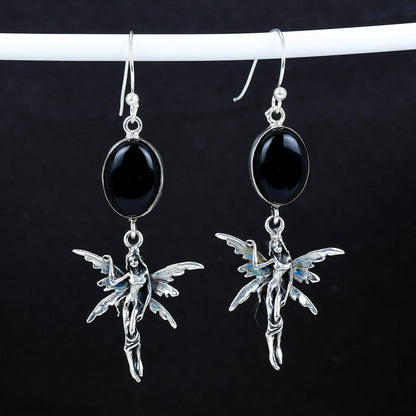 Black Onyx Gemstone Earrings