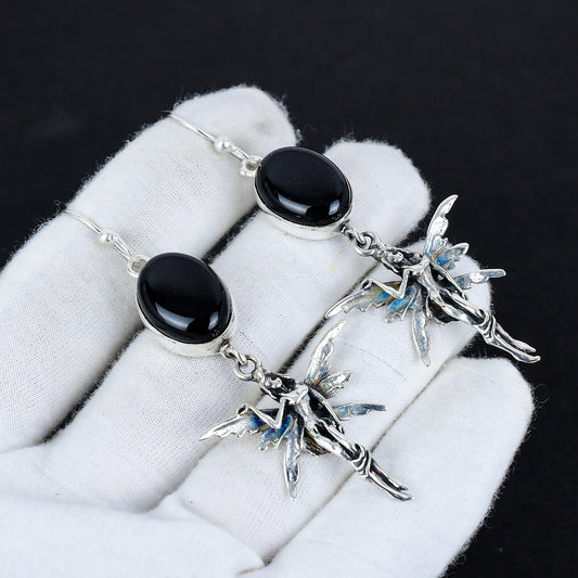 Black Onyx Gemstone Earrings