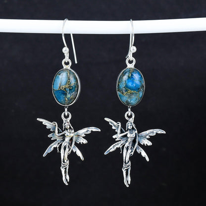 Blue Apatite Gemstone Earrings