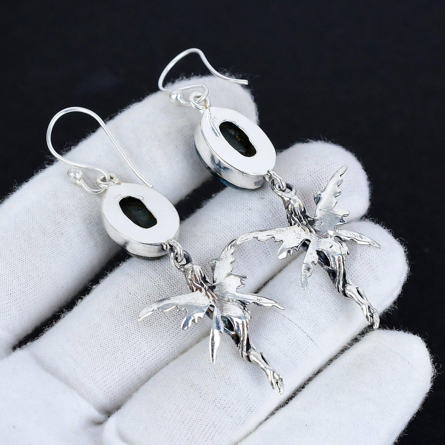 Blue Apatite Gemstone Earrings