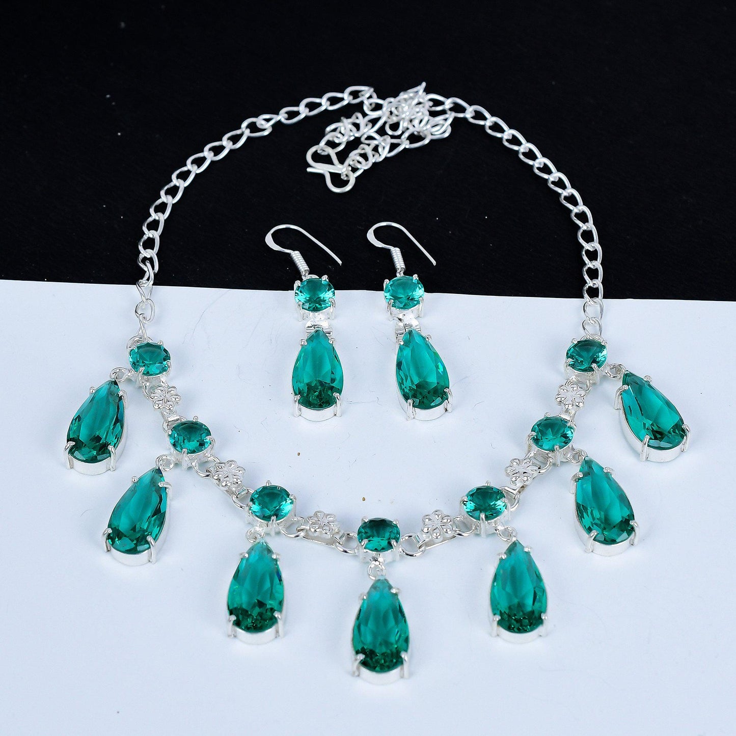 Green Apatite Gemstone Necklace