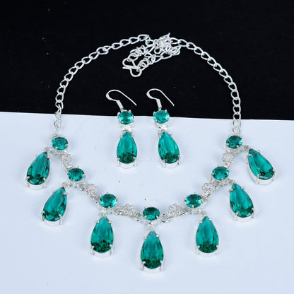 Green Apatite Gemstone Necklace