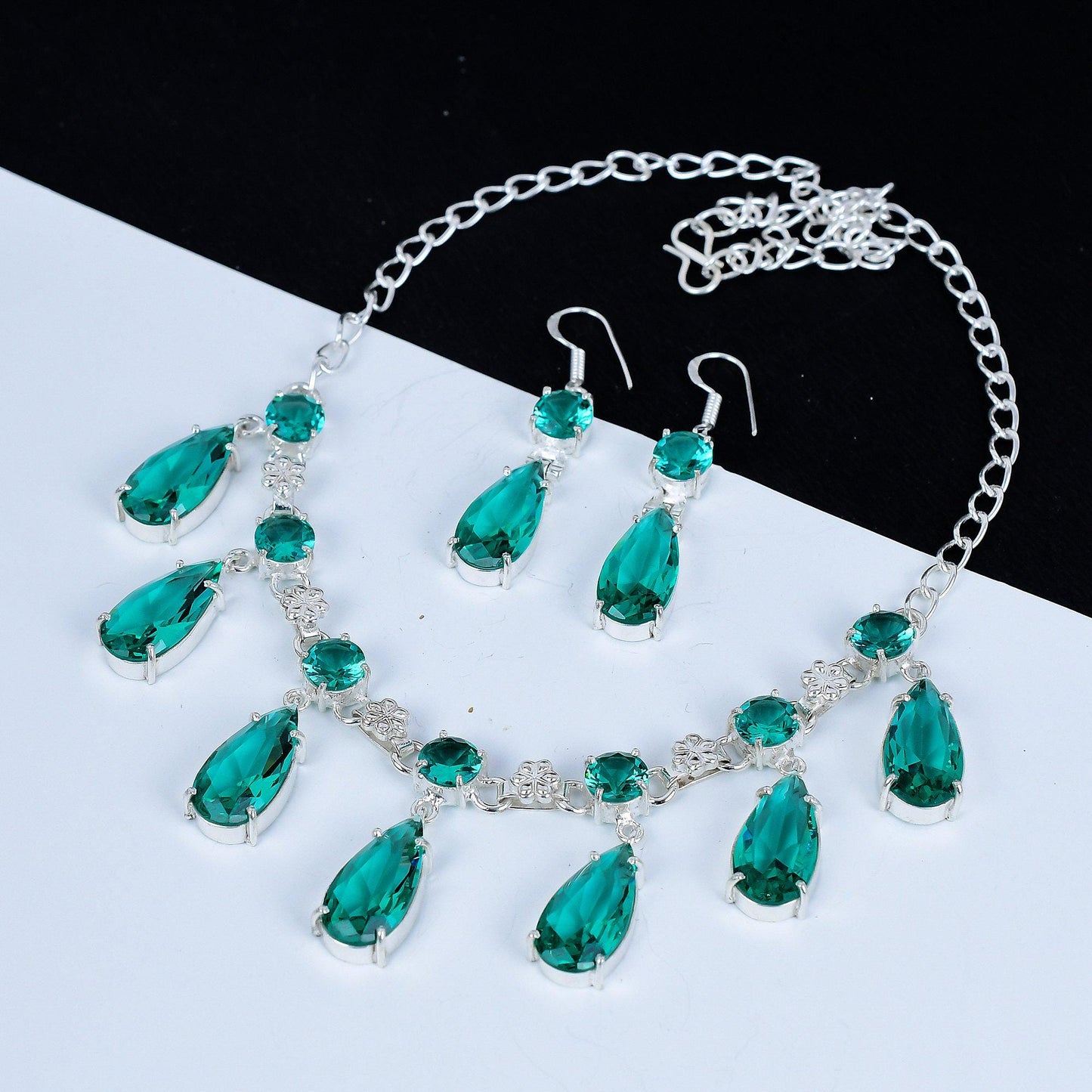 Green Apatite Gemstone Necklace