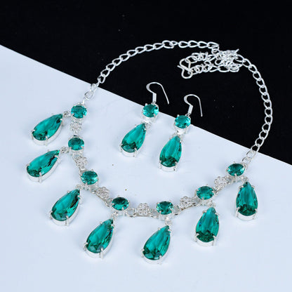Green Apatite Gemstone Necklace