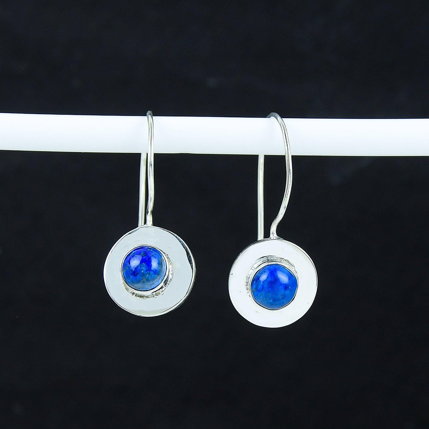 Blue Lapis Lazuli Dangle Earrings