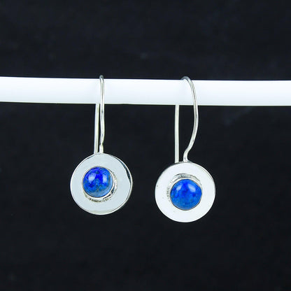 Blue Lapis Lazuli Dangle Earrings