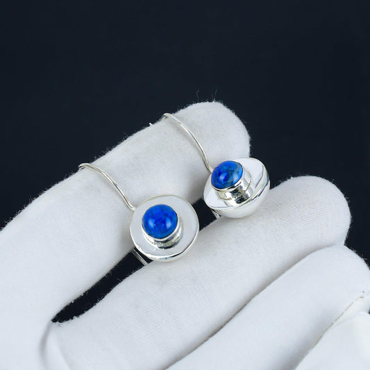Blue Lapis Lazuli Dangle Earrings