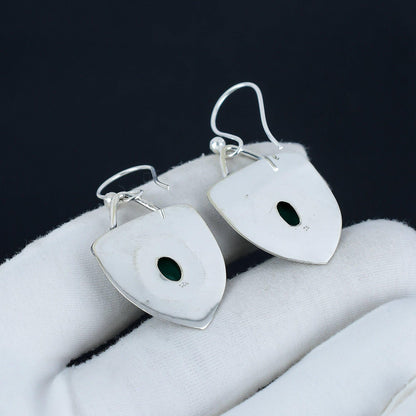 Green Onyx Gemstone Earrings