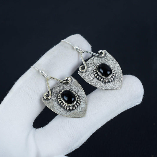Black Onyx Gemstone Earrings