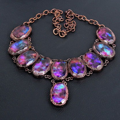 Copper Ammolite Gemstone Necklace