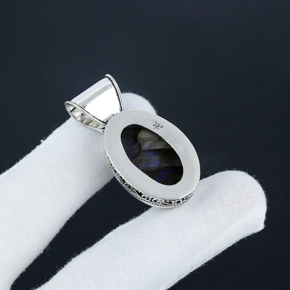 Blue Labradorite Gemstone Pendant