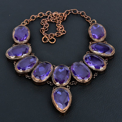 Blue Iolite Gemstone Necklace