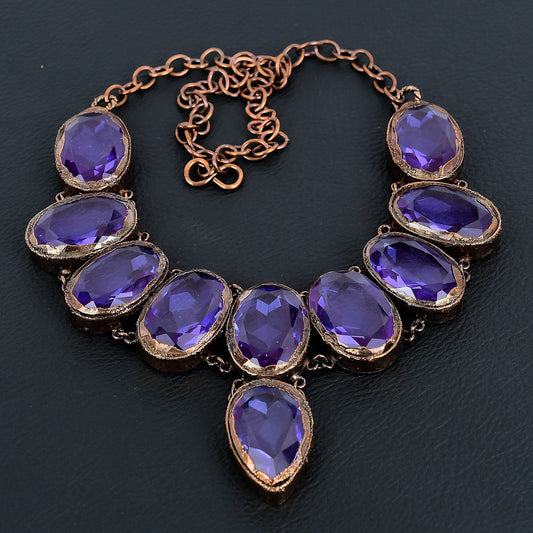 Blue Iolite Gemstone Necklace