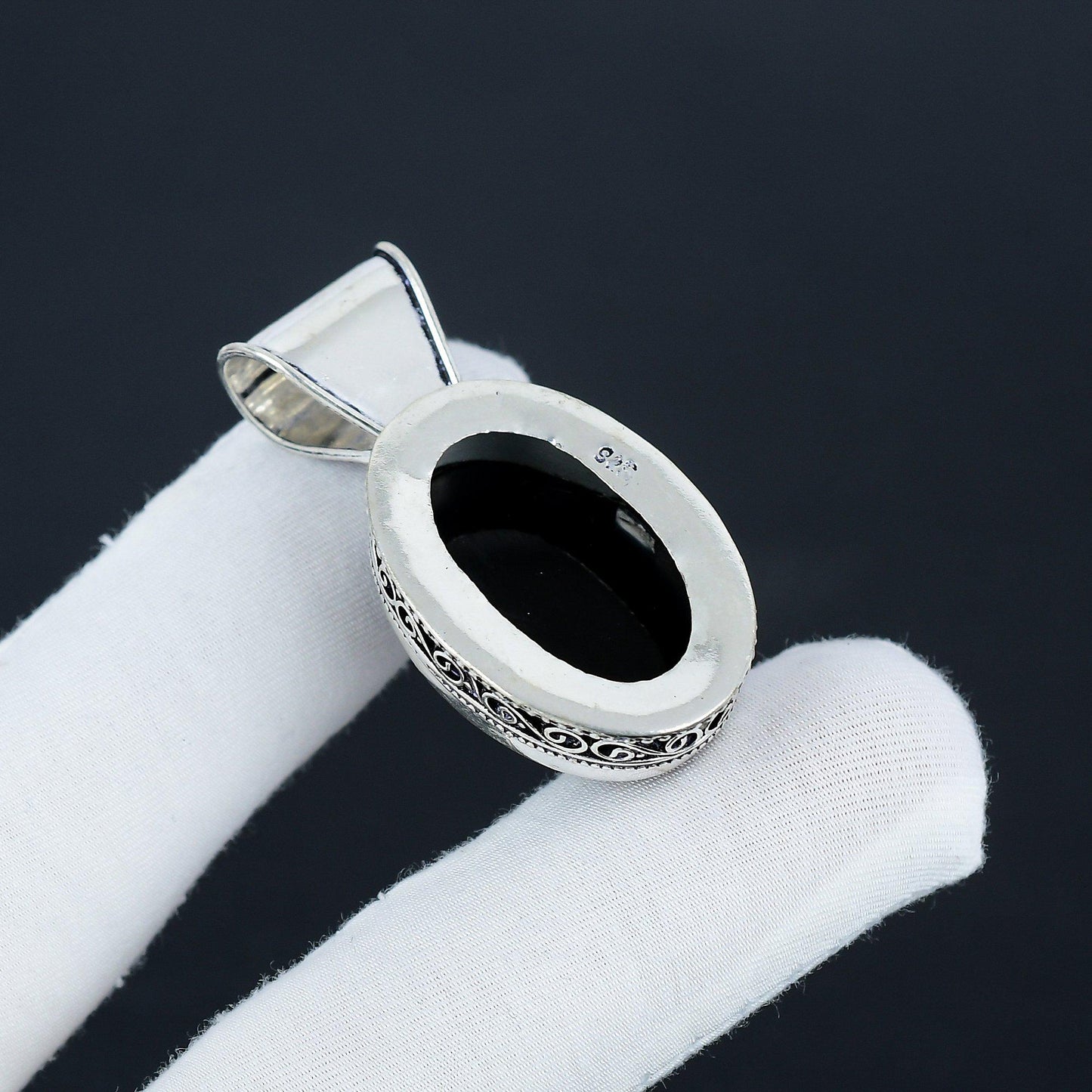 Black Onyx Gemstone Pendant