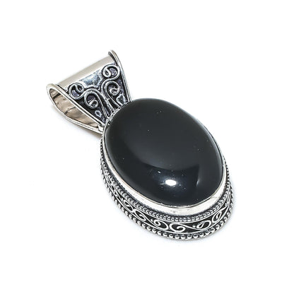 Black Onyx Gemstone Pendant
