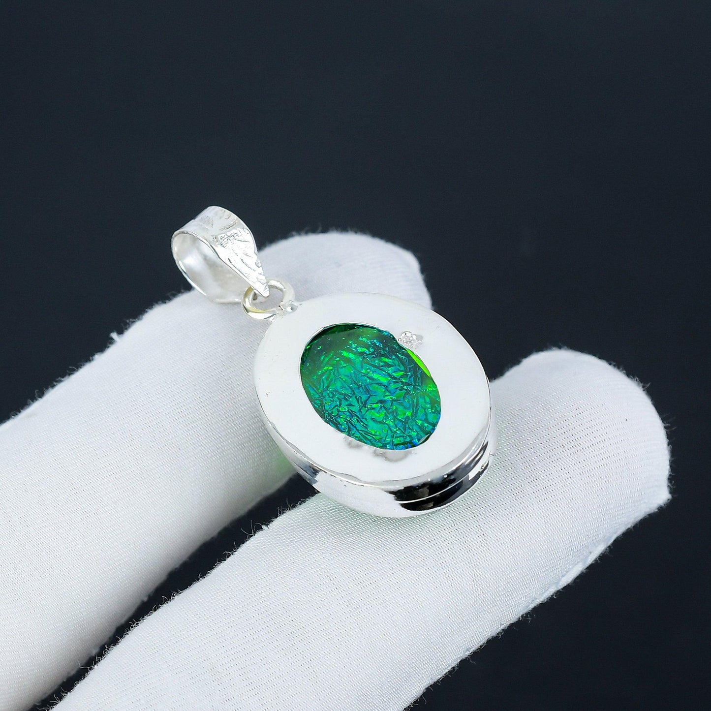 Green Australian Opal Pendant