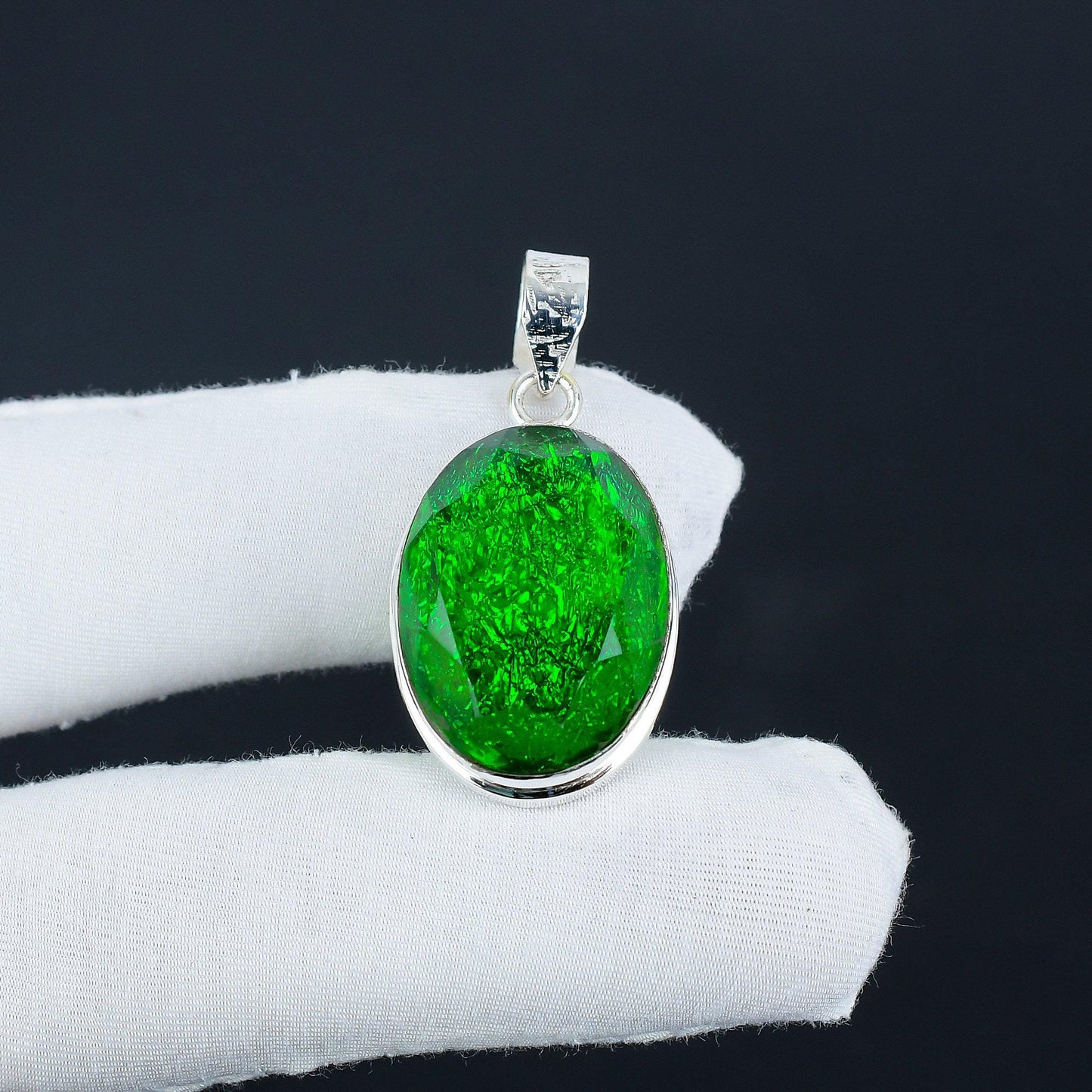 Green Australian Opal Pendant