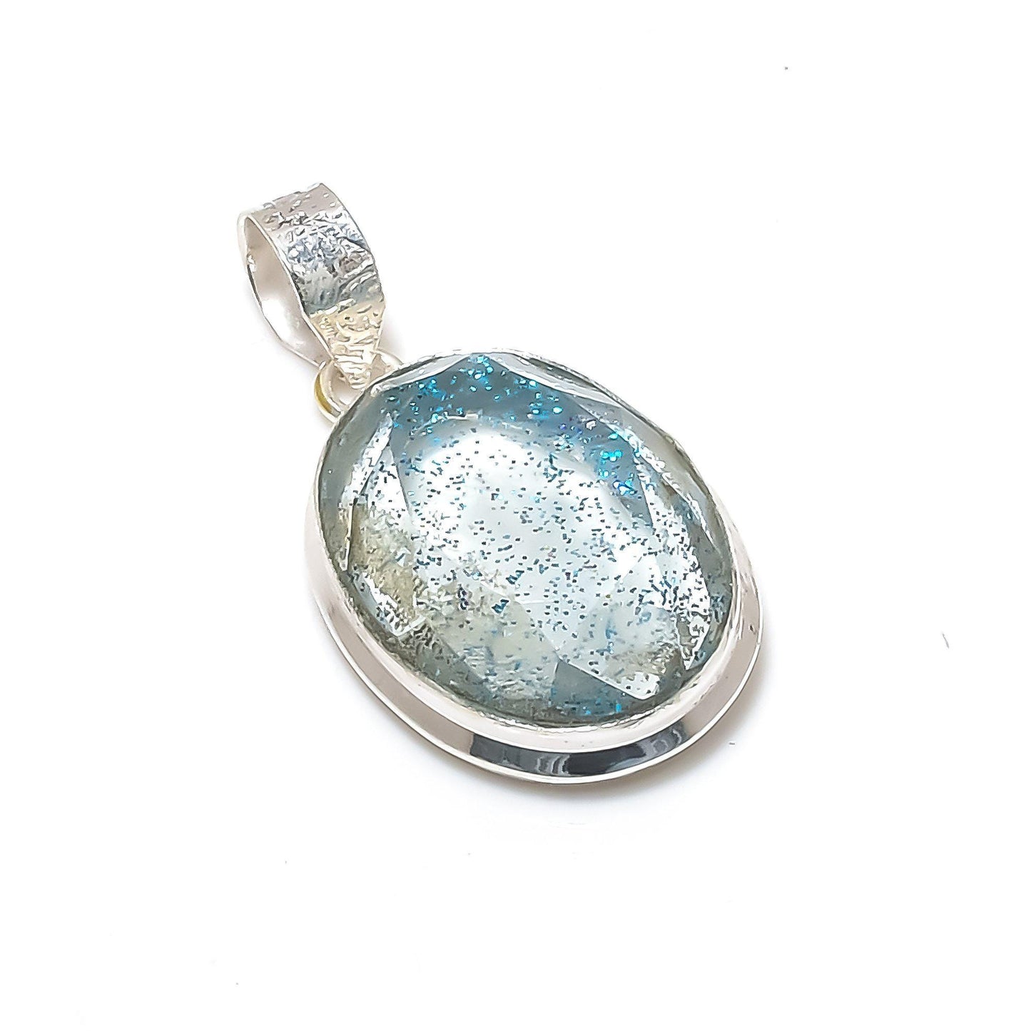 Blue Australian Opal Gemstone Pendant
