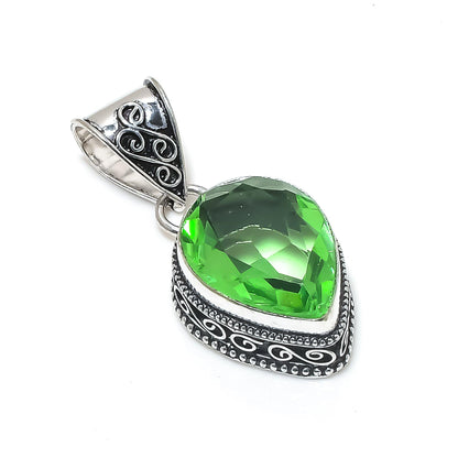 Green Amethyst Gemstone Pendant
