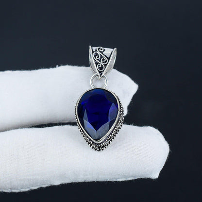 Blue Sapphire Gemstone Pendant
