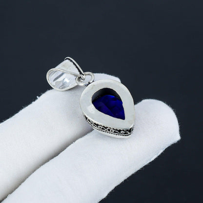 Blue Sapphire Gemstone Pendant