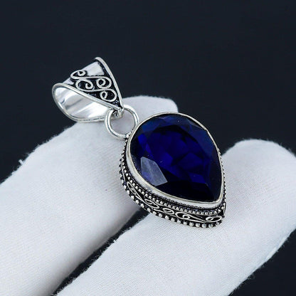 Blue Sapphire Gemstone Pendant