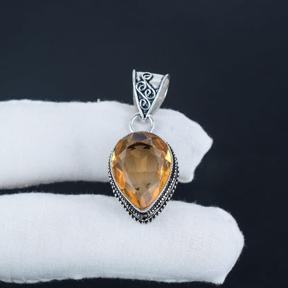 Pink Morganite Gemstone Pendant