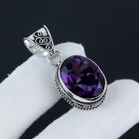 Purple Amethyst Gemstone Pendant