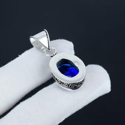 Blue Sapphire Gemstone Pendant