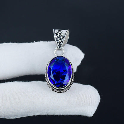 Blue Sapphire Gemstone Pendant