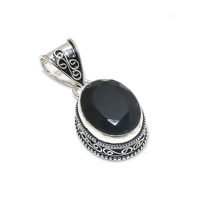 Black Spinel Gemstone Pendant