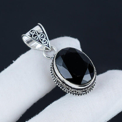 Black Spinel Gemstone Pendant