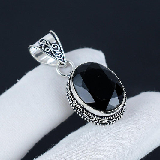 Black Spinel Gemstone Pendant