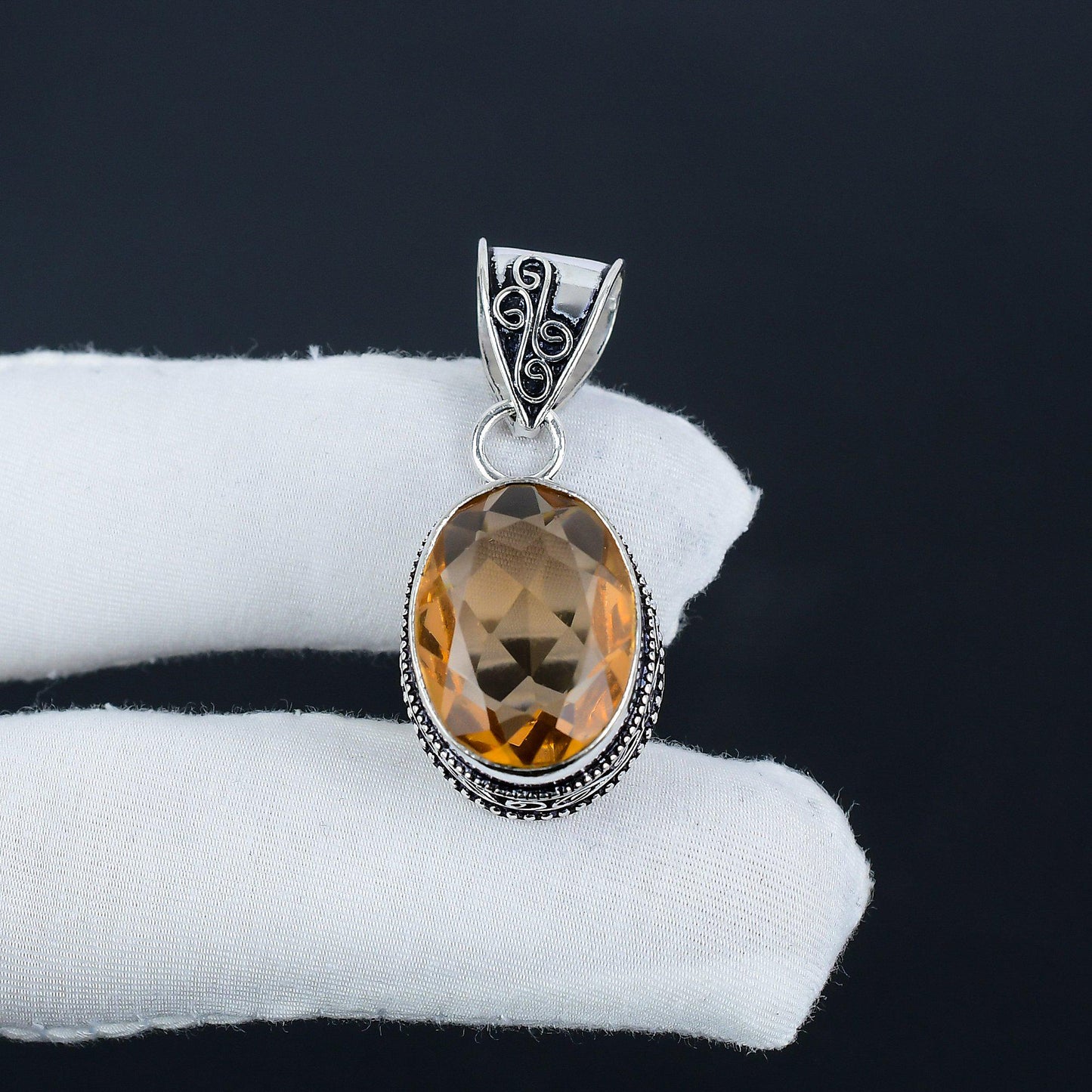 Pink Morganite Gemstone Pendant