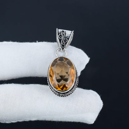 Pink Morganite Gemstone Pendant