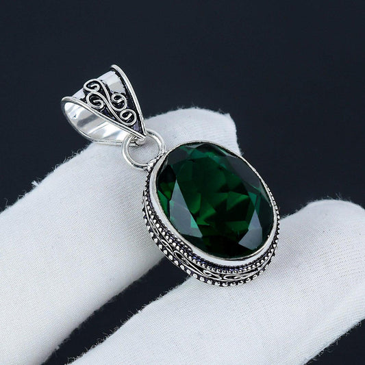 Green Diopside Gemstone Pendant