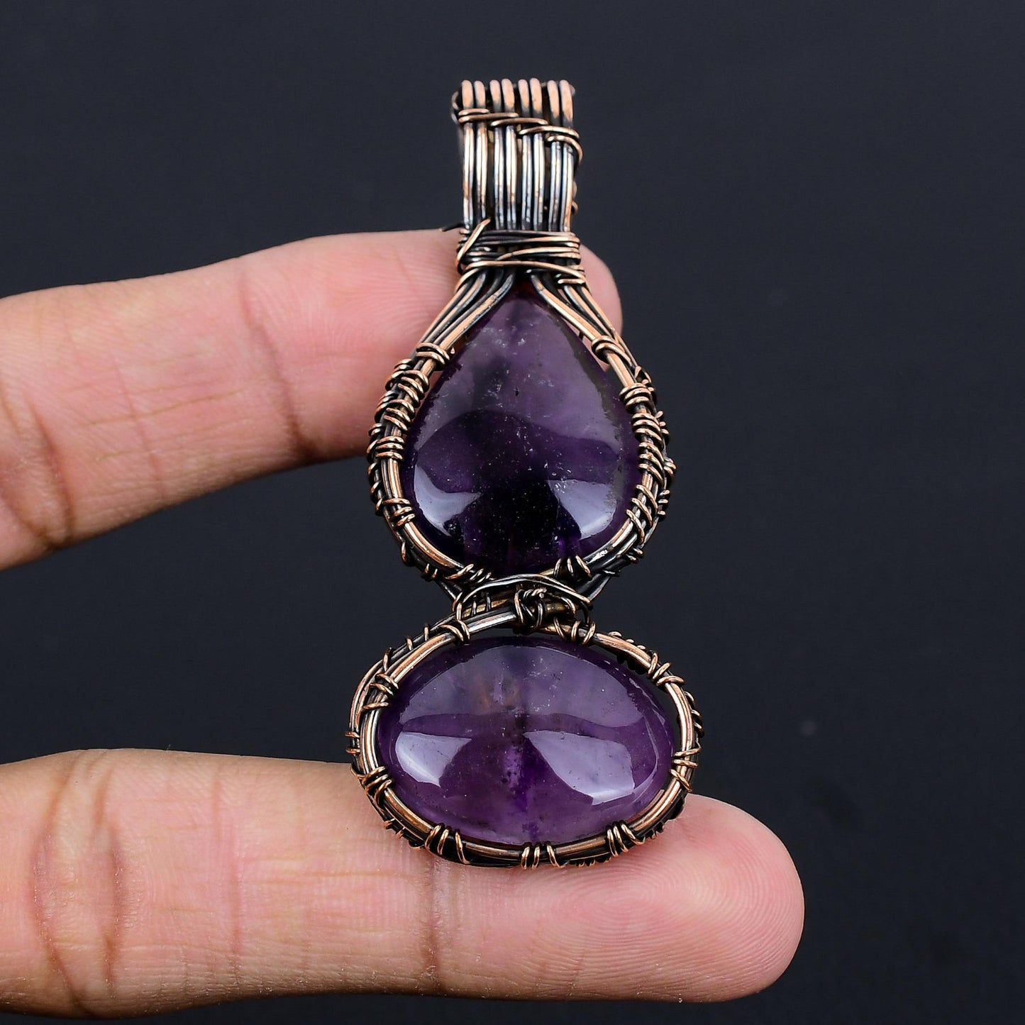 Purple Amethyst Gemstone Pendant