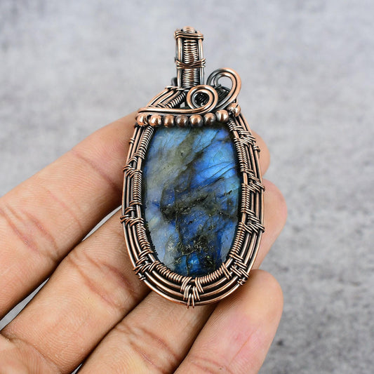 Blue Labradorite Gemstone Pendant