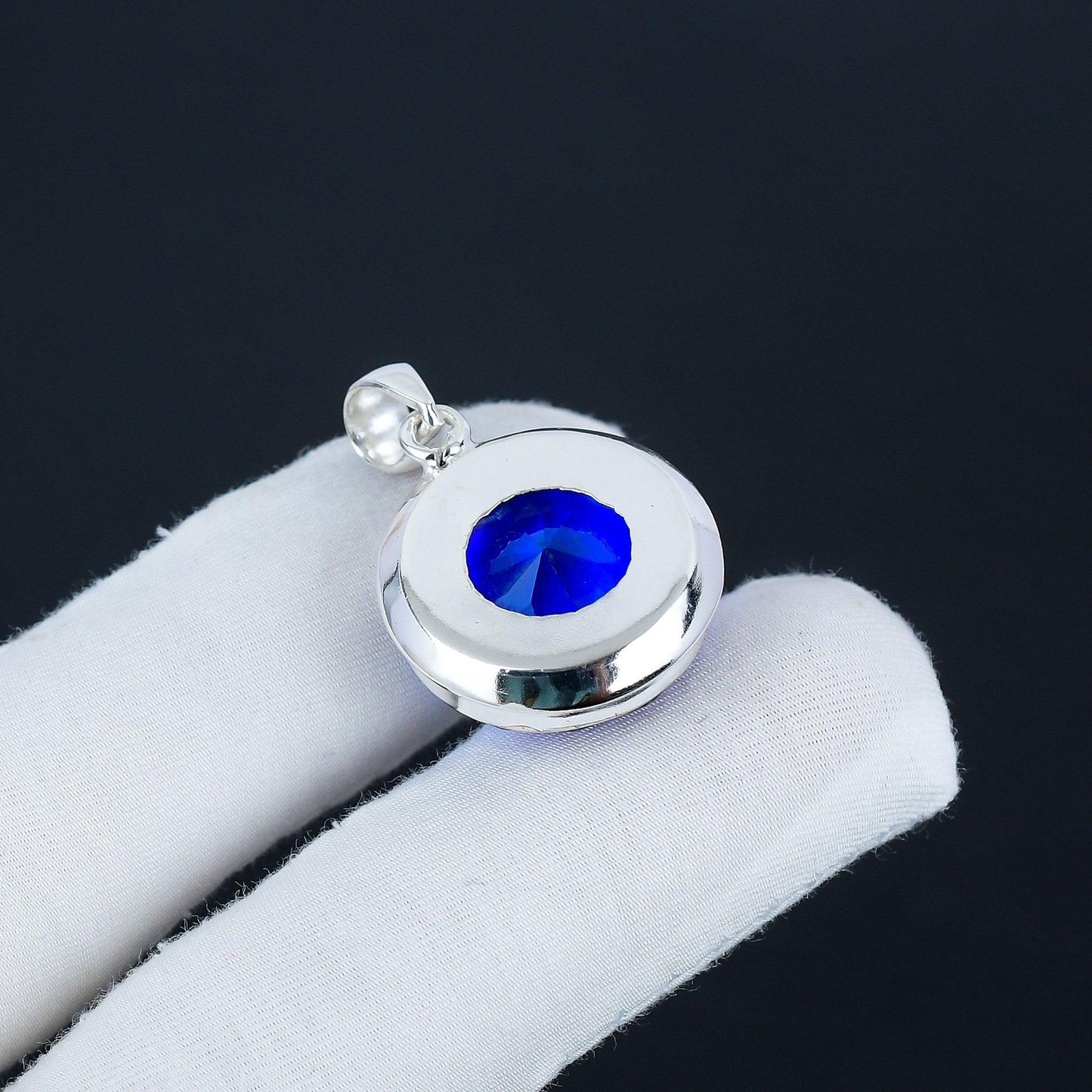 Blue Sapphire Gemstone Pendant
