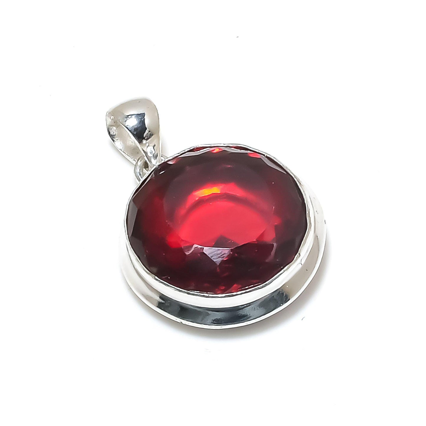 Red Garnet Gemstone Pendant