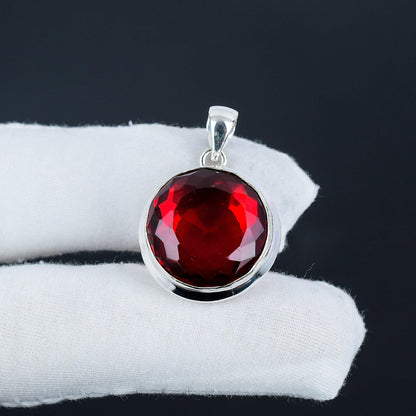 Red Garnet Gemstone Pendant