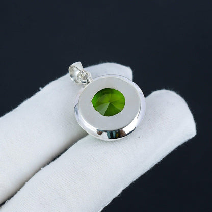 Green Peridot Gemstone Pendant