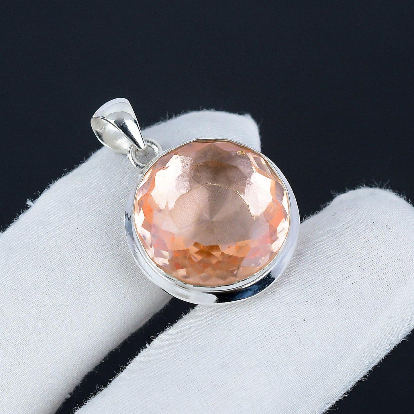 Pink Morganite Gemstone Pendant