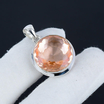 Pink Morganite Gemstone Pendant