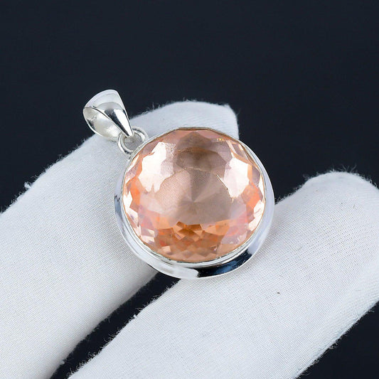Pink Morganite Gemstone Pendant